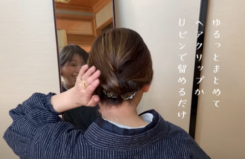 三つ編みアレンジ